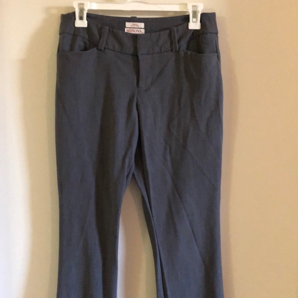 Flare grey work pants